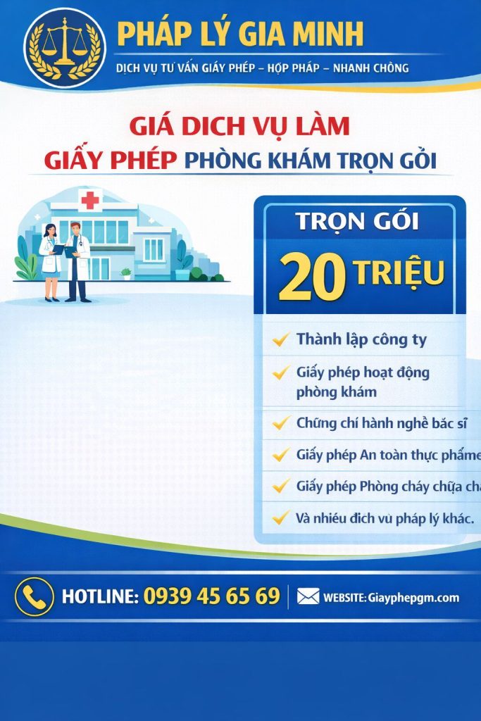 Chi phí xin giấy phép phòng khám