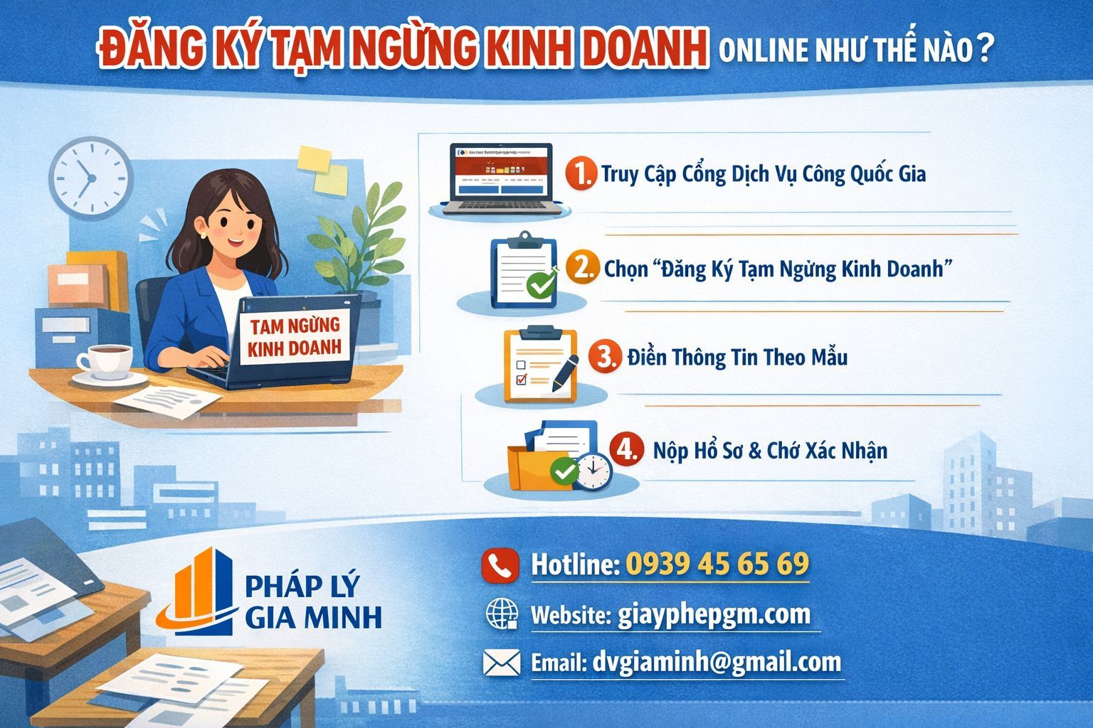 Đăng ký tạm ngừng kinh doanh online