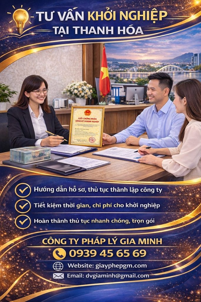 Tư vấn mở công ty tại Thanh Hóa