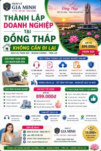 chi phí thành lập công ty đồng tháp