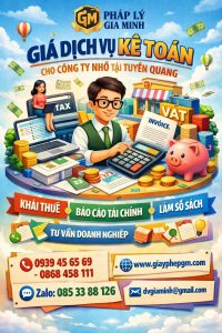 dịch vụ đăng ký thuế ban đầu doanh nghiệp tại tuyên quang