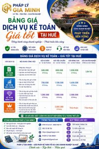 dịch vụ kế toán cho công ty thương mại tại huế