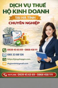 dịch vụ kế toán hộ kinh doanh tại hà tĩnh