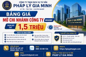 dịch vụ mở chi nhánh doanh nghiệp tại đồng tháp