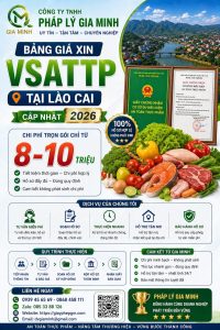 Dịch vụ xin giấy vệ sinh an toàn thực phẩm tại lào cai