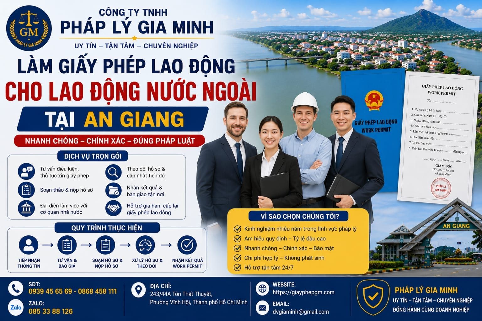 Làm work permit tại An Giang cho người nước ngoài giá rẻ – Giải pháp nhanh gọn, hợp pháp và tối ưu chi phí 4 Làm giấy phép lao động cho lao động nước ngoài tại An Giang