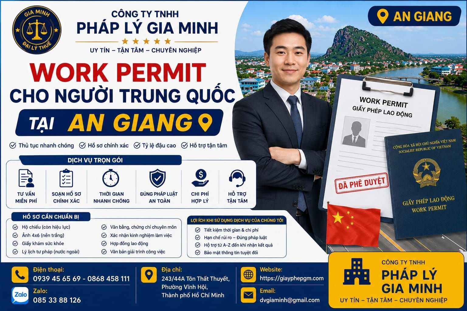 Làm work permit tại An Giang cho người nước ngoài giá rẻ – Giải pháp nhanh gọn, hợp pháp và tối ưu chi phí 7 Work permit cho người Trung Quốc tại An Giang