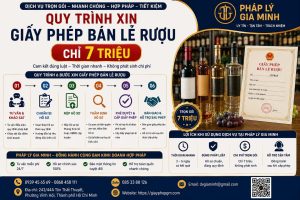 Xin giấy phép bán lẻ rượu cho bar mini