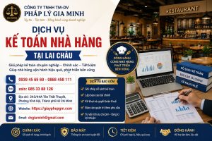 Dịch vụ kế toán nhà hàng tại Lai Châu