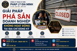 Giải pháp phá sản doanh nghiệp không hoạt động tại địa chỉ đăng ký