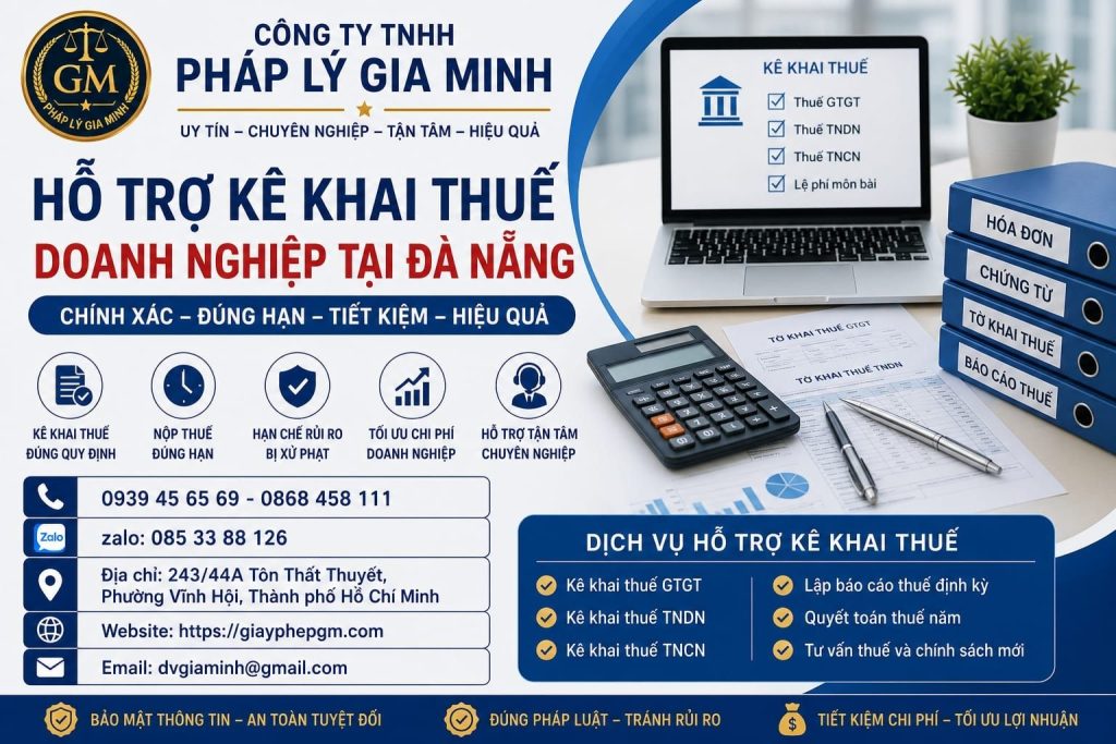 Hỗ trợ kê khai thuế doanh nghiệp Đà Nẵng
