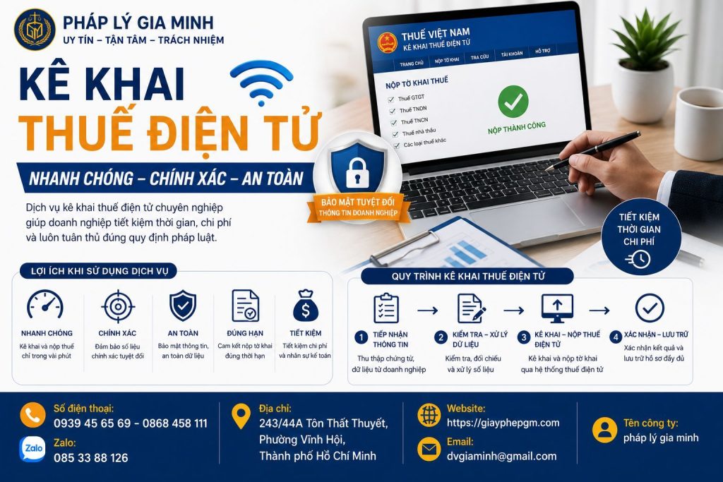Dịch Vụ Khai Báo Thuế Tại Lai Châu Chuyên Nghiệp – Giải Pháp An Toàn Cho Doanh Nghiệp 2 Kê khai thuế điện tử nhanh chóng