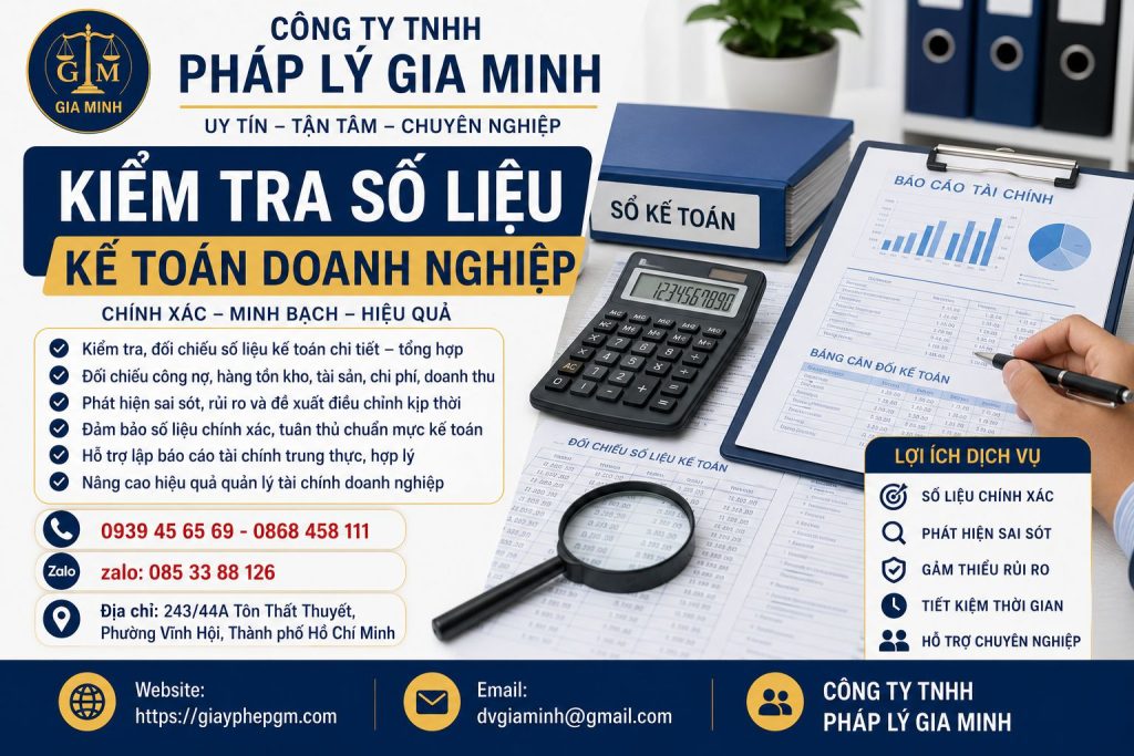 Kiểm tra số liệu kế toán doanh nghiệp