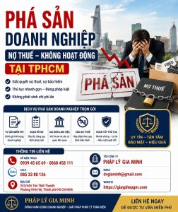 Phá Sản Doanh Nghiệp Nợ Thuế Không Hoạt Động Tại TPHCM