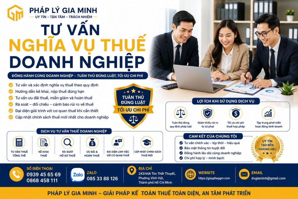 Dịch Vụ Khai Báo Thuế Tại Lai Châu Chuyên Nghiệp – Giải Pháp An Toàn Cho Doanh Nghiệp 3 Tư vấn nghĩa vụ thuế doanh nghiệp