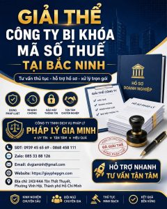 Giải thể công ty bị khóa mã số thuế tại Bắc Ninh