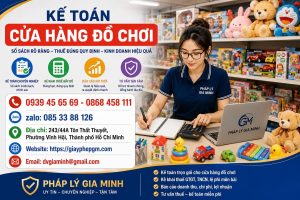 Kế toán cửa hàng đồ chơi
