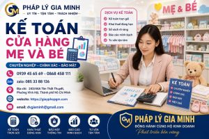 Kế toán cửa hàng mẹ và bé