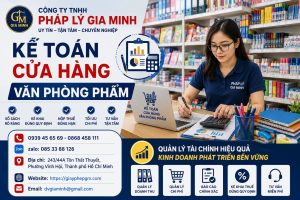 Kế toán cửa hàng văn phòng phẩm