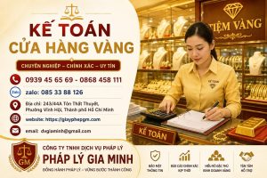 Kế toán cửa hàng vàng