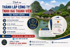 Thành lập công ty TNHH hai thành viên tại Ninh Bình
