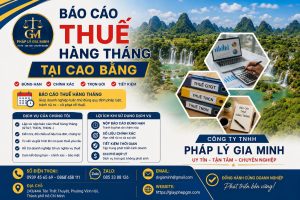 Báo cáo thuế hàng tháng tại Cao Bằng