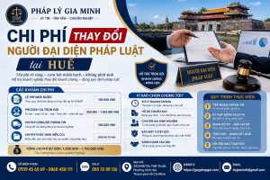 Chi phí thay đổi người đại diện pháp luật tại Huế