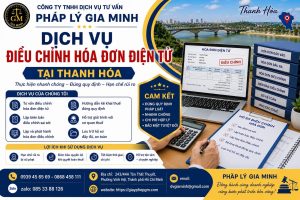 Dịch Vụ Điều Chỉnh Hóa Đơn Điện Tử Tại Thanh Hóa