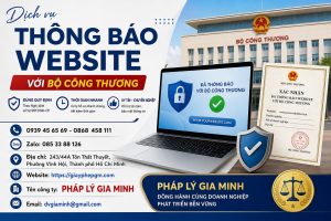 Dịch vụ thông báo website với Bộ Công Thương