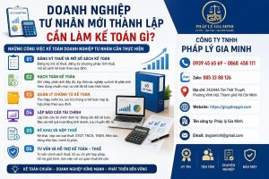 Doanh nghiệp tư nhân mới thành lập cần làm kế toán gì?
