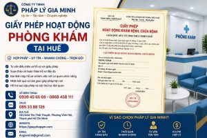 Giấy phép hoạt động phòng khám tại Huế