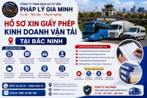 Hồ sơ xin giấy phép kinh doanh vận tải tại Bắc Ninh