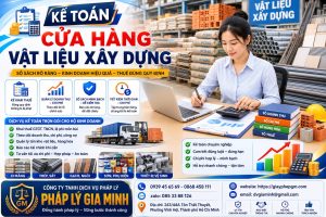 Kế toán cửa hàng vật liệu xây dựng