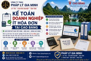 Kế toán doanh nghiệp ít hóa đơn tại Cao Bằng