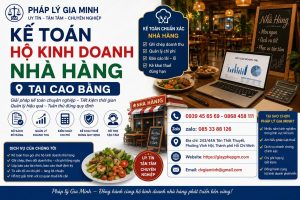 Kế toán hộ kinh doanh nhà hàng tại Cao Bằng