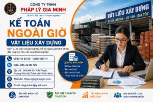 Kế toán ngoài giờ vật liệu xây dựng