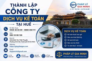 Thành lập công ty dịch vụ kế toán tại Huế