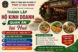 Thành lập hộ kinh doanh quán ăn tại Huế
