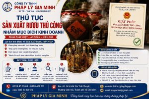Thủ tục sản xuất rượu thủ công nhằm mục đích kinh doanh