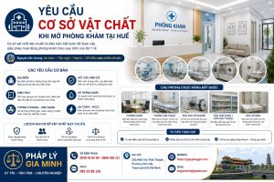 Yêu cầu cơ sở vật chất khi mở phòng khám tại Huế