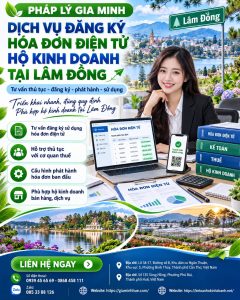 Dịch vụ đăng ký hóa đơn điện tử hộ kinh doanh tại Lâm Đồng