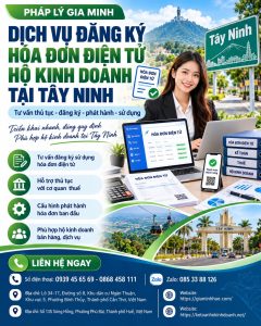 Dịch vụ đăng ký hóa đơn điện tử hộ kinh doanh tại Tây Ninh