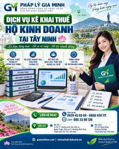 Dịch vụ kê khai thuế hộ kinh doanh tại Tây Ninh