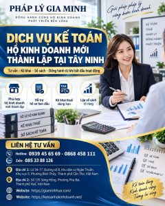 Dịch vụ kế toán hộ kinh doanh mới thành lập tại Tây Ninh