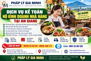 Dịch vụ kế toán hộ kinh doanh nhà hàng tại An Giang