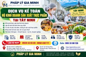 Dịch vụ kế toán hộ kinh doanh sản xuất thực phẩm tại Tây Ninh