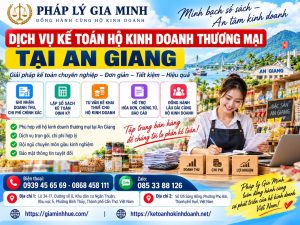 Dịch vụ kế toán hộ kinh doanh thương mại tại An Giang