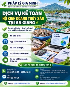 Dịch vụ kế toán hộ kinh doanh thủy sản tại An Giang