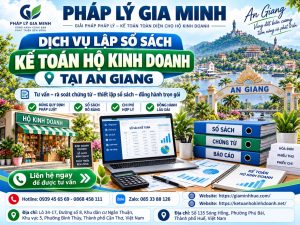 Dịch vụ lập sổ sách kế toán hộ kinh doanh tại An Giang