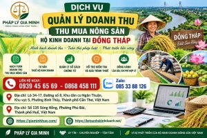 Dịch vụ quản lý doanh thu thu mua nông sản hộ kinh doanh tại Đồng Tháp